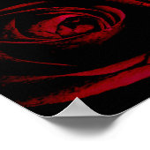 Poster Lanterne Rustic Glow Roses Rouge Foncé Mariage Bie (Coin)