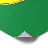 Poster Lanterne verte avec Arrière - plan (Coin)