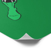 Poster Lanterne verte avec Arrière - plan de logo (Coin)