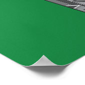 Poster Lanterne verte avec Arrière - plan de ville (Coin)