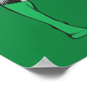 Poster Lanterne verte avec lanterne (Coin)