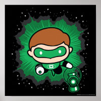 Lanterne verte de Chibi qui traverse l'espace