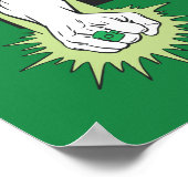 Poster Lanterne verte et Terre (Coin)