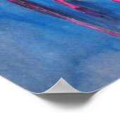 Poster Lanternes chinoises aquarelle art original (Coin)