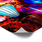 Poster lanternes colorées (Coin)