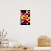 Poster lanternes colorées (Cuisine)