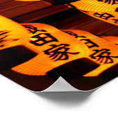 Poster Lanternes du temple Bansho-ji, Nagoya, Japon (Coin)
