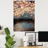Poster Lanternes Love Wish (Bureau à domicile)