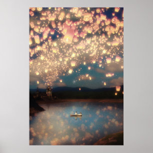 Poster Lanternes Love Wish