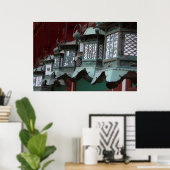 Poster Lanternes métalliques japonaises (Bureau à domicile)