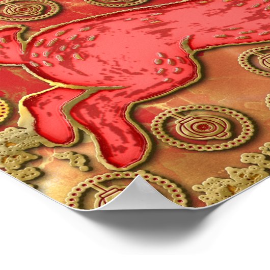 Poster Lanternes rouges Rabbit 2023 Nouvel An chinois (Coin)