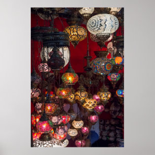 Poster Lanternes Turques Au Marché