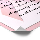 Poster Lao Tzu Citation du cancer du sein rose (Coin)