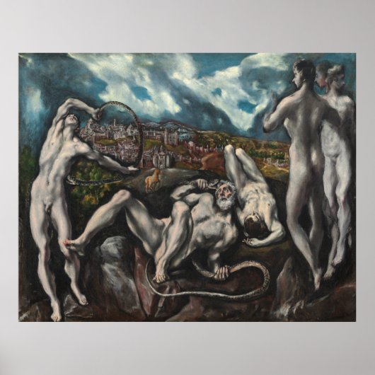 Poster Laocoon par El Greco (Devant)
