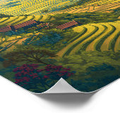 Poster Laos Illustration Travel Art Vintage (Coin)