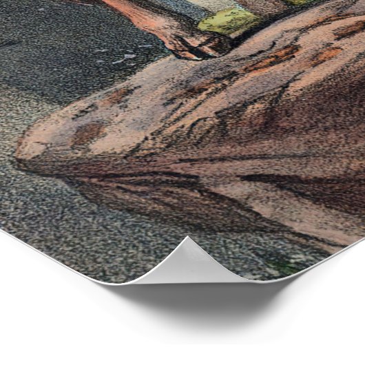 Poster L'Aoudad de Joseph Wolf (Coin)