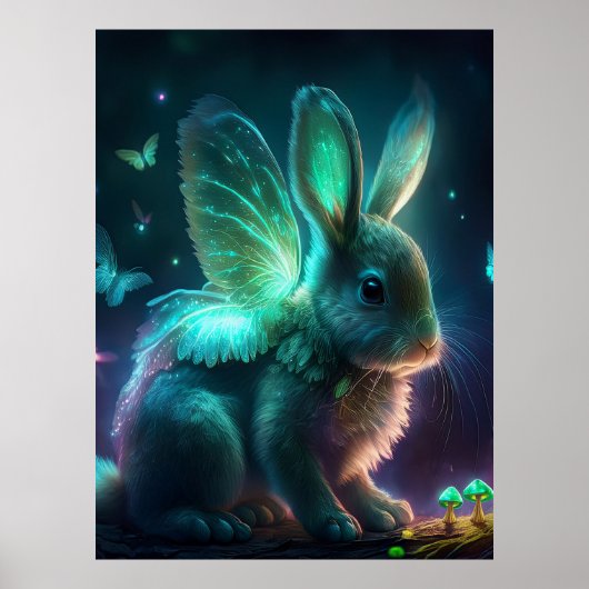 Poster Lapin Alien (Devant)