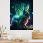 Poster Lapin Alien (Cuisine)