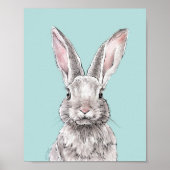 Poster Lapin Animal de compagnie Art Peinture aquarelle M (Devant)