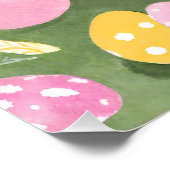 Poster lapin avec oeufs de pâques (Coin)