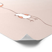 Poster Lapin avec Tulips Spring Holiday Rabbit (Coin)