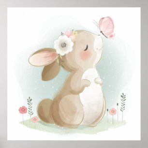 Poster Lapin bébé