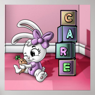 Poster Lapin bébé