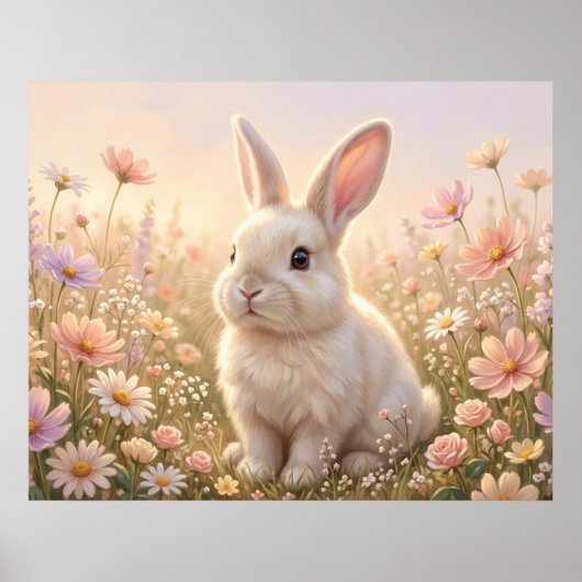 Poster Lapin Blanc (Devant)
