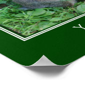 Poster Lapin Brown sauvage Personnalisé (Coin)