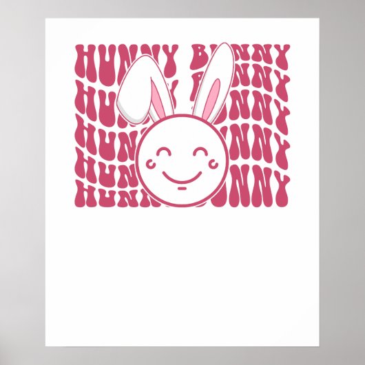 Poster lapin chéri, rétro, vintage (Devant)