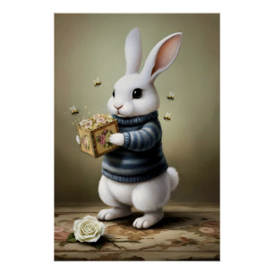 Poster Lapin de conte de fées