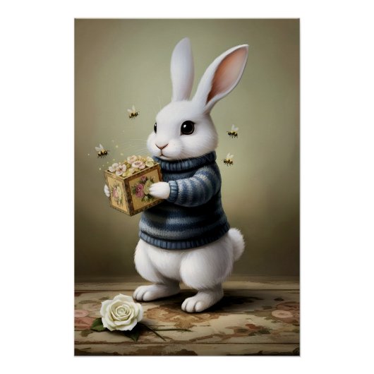 Poster Lapin de conte de fées (Devant)