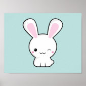 Poster Lapin de Kawaii (Devant)