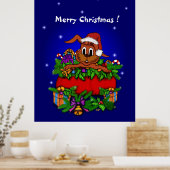 Poster Lapin de Noël (Cuisine)