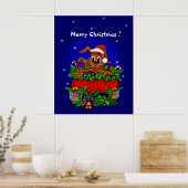 Poster Lapin de Noël (Cuisine)