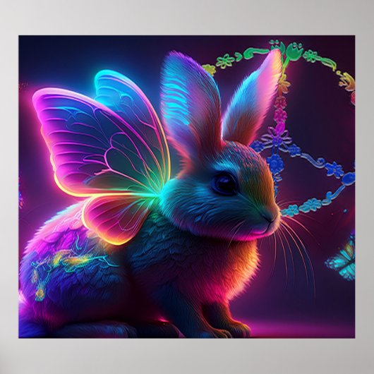 Poster Lapin de paix (Devant)