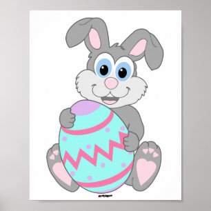 Poster Lapin de Pâques
