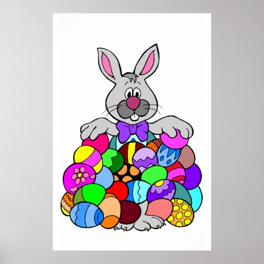 Poster Lapin de Pâques (Devant)