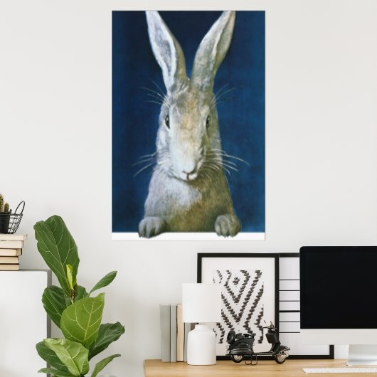 Poster Lapin de Pâques (Bureau à domicile)
