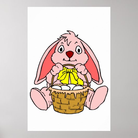 Poster Lapin de Pâques (Devant)