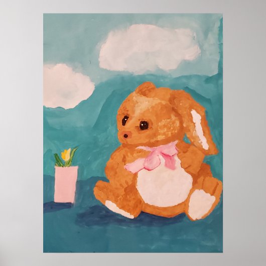 Poster Lapin de Pâques (Devant)