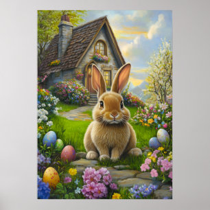 Poster lapin de Pâques