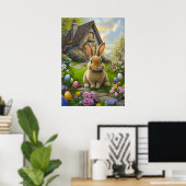 Poster lapin de Pâques (Bureau à domicile)
