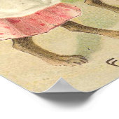 Poster Lapin de Pâques amoureux Vintage (Coin)