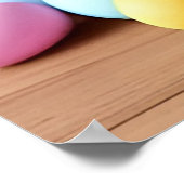 Poster Lapin de Pâques assis dans un panier (Coin)