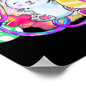 Poster Lapin De Pâques Avec Stethoscope Et Oeufs De Pâque (Coin)