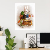 Poster Lapin de Pâques en tournée (Bureau à domicile)