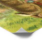 Poster Lapin De Pâques Et Gnome Salutation Vintage (Coin)