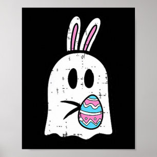 Poster lapin de Pâques fantôme femmeEa
