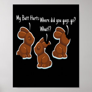 Poster Lapin de Pâques lapin de Chocolat Lapin de Pâque